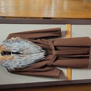 Jacobsons Vintage Cashmere Wool Blend Brown Women's Size 12 Coat